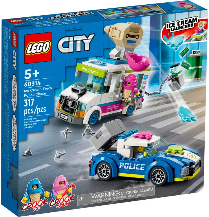 LEGO® City 60314 Il furgone dei gelati e l’inseguimento della polizia - vue 2