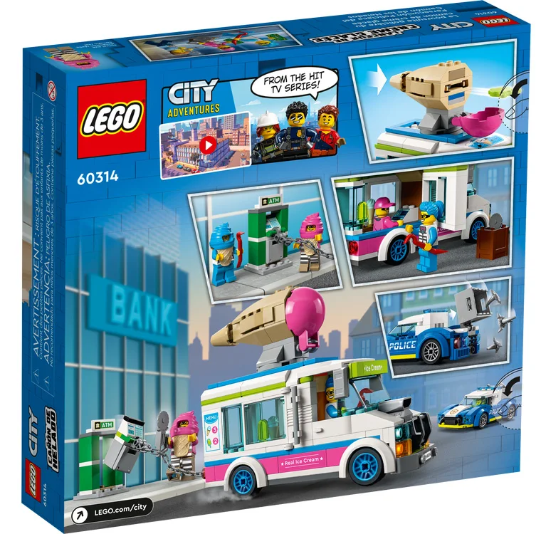 LEGO® City 60314 Il furgone dei gelati e l’inseguimento della polizia - vue 4