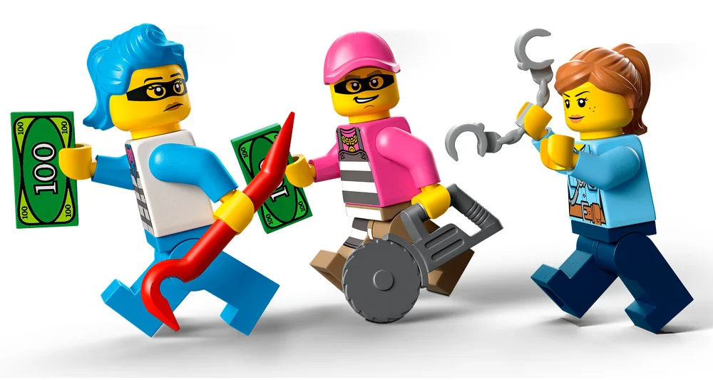LEGO® City 60314 Il furgone dei gelati e l’inseguimento della polizia - vue 5