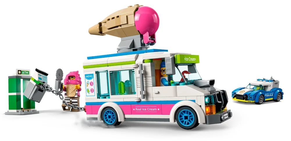 LEGO® City 60314 Il furgone dei gelati e l’inseguimento della polizia - vue 6