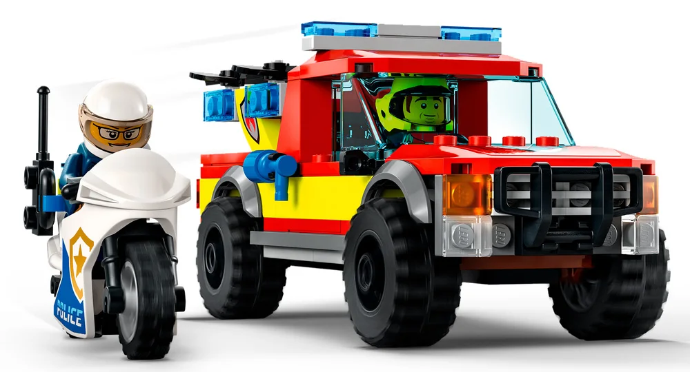 LEGO® City 60319 Soccorso antincendio e inseguimento della polizia - vue 6