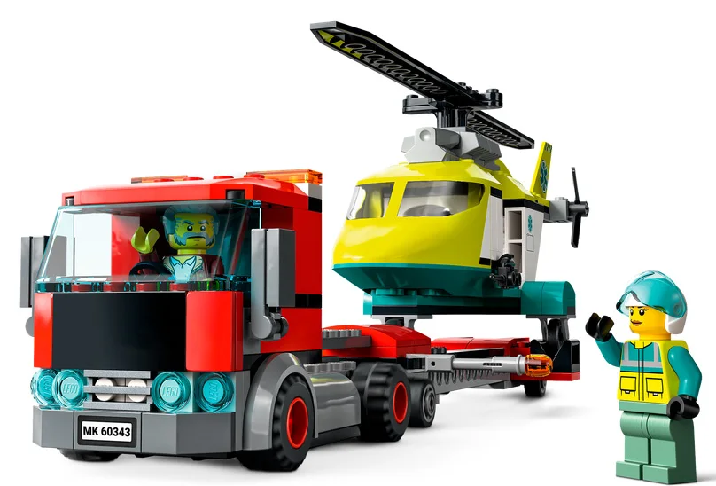 LEGO® City 60343 Trasportatore di elicotteri di salvataggio - vue 4