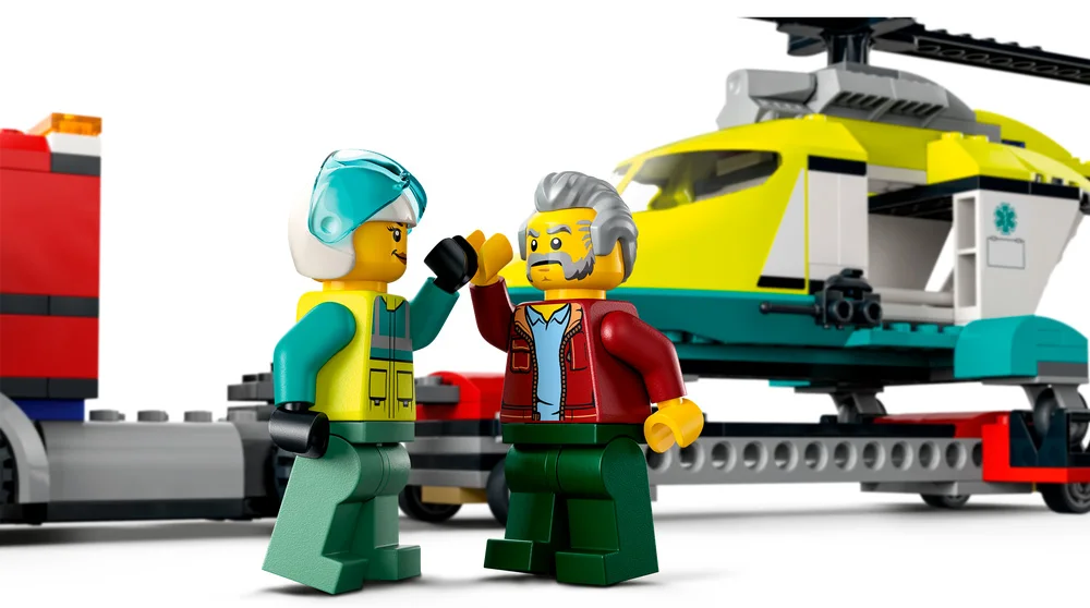 LEGO® City 60343 Trasportatore di elicotteri di salvataggio - vue 5