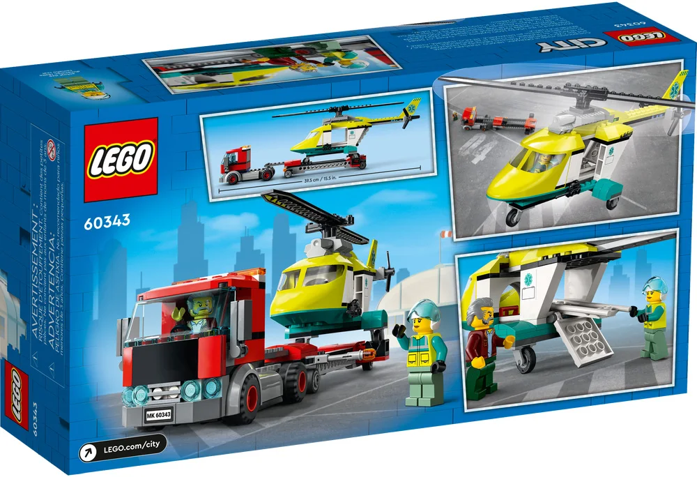 LEGO® City 60343 Trasportatore di elicotteri di salvataggio - vue 7