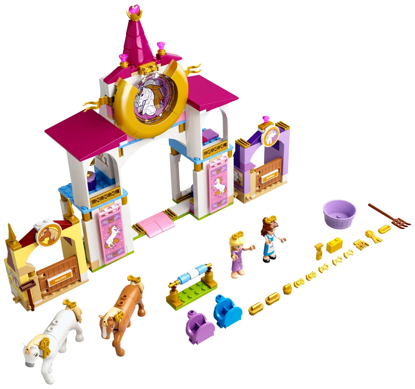 LEGO® Disney 43195 Le scuderie reali di Belle e Rapunzel - vue 6