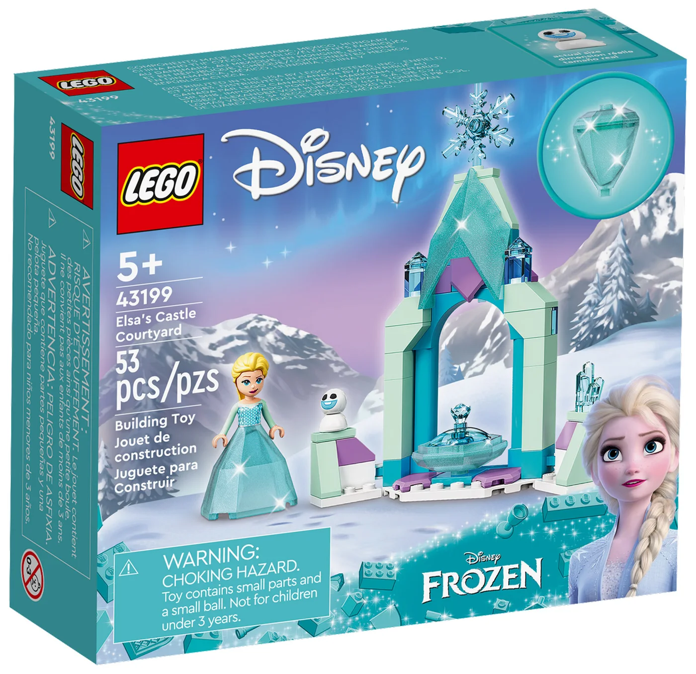 LEGO® Disney 43199 Il cortile del castello di Elsa - vue 2
