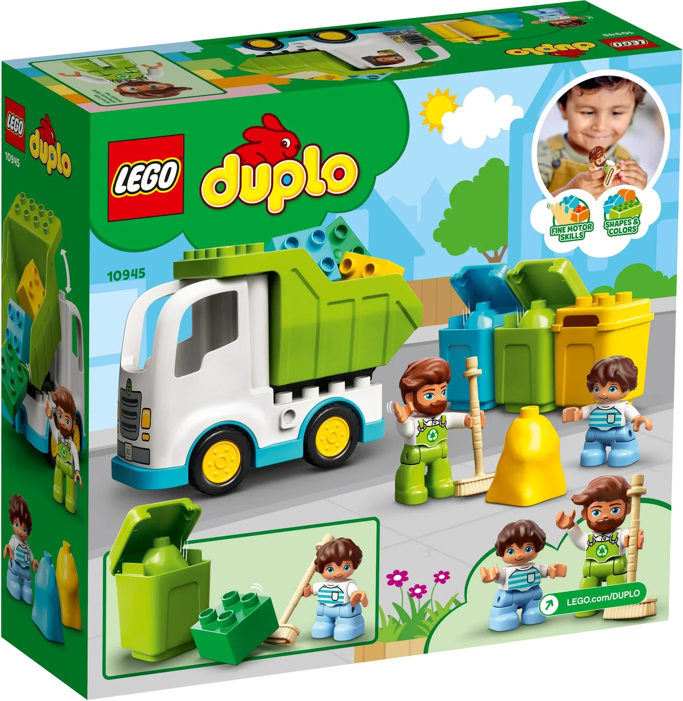 LEGO® DUPLO 10945 Camion della spazzatura e riciclaggio - vue 5