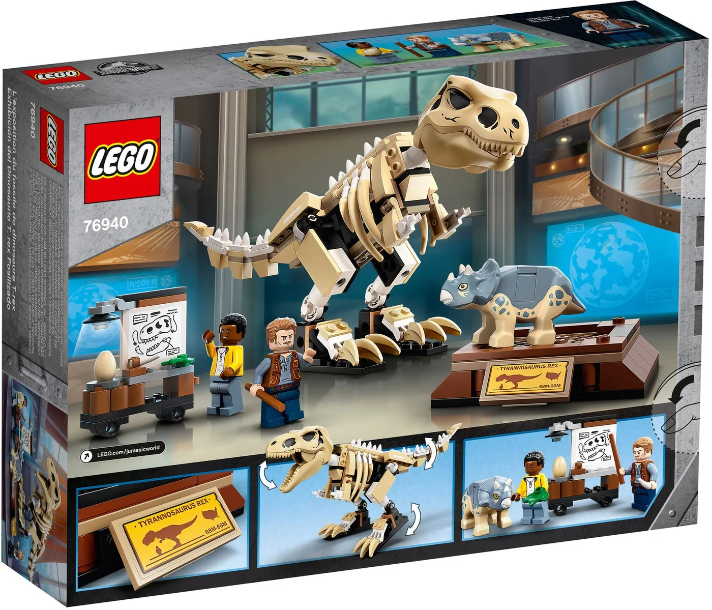 LEGO® Jurassic World 76940 La mostra del fossile di dinosauro T. Rex - vue 3