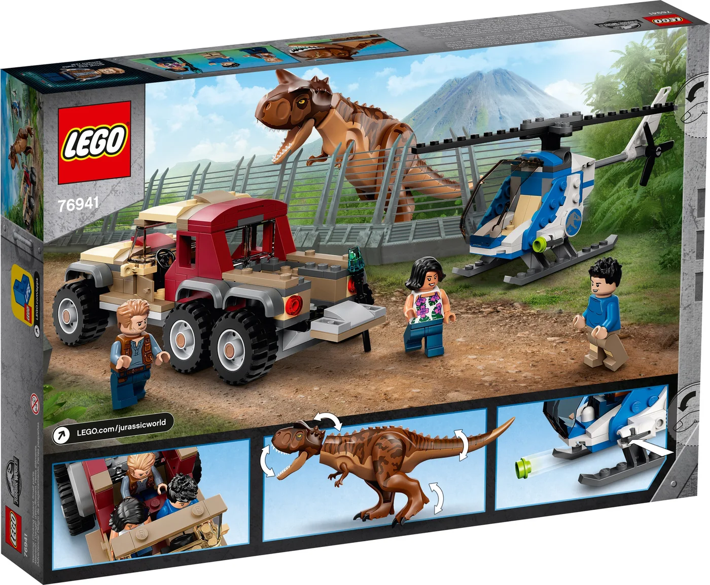 LEGO® Jurassic World 76941 L’inseguimento del dinosauro Carnotaurus - vue 3