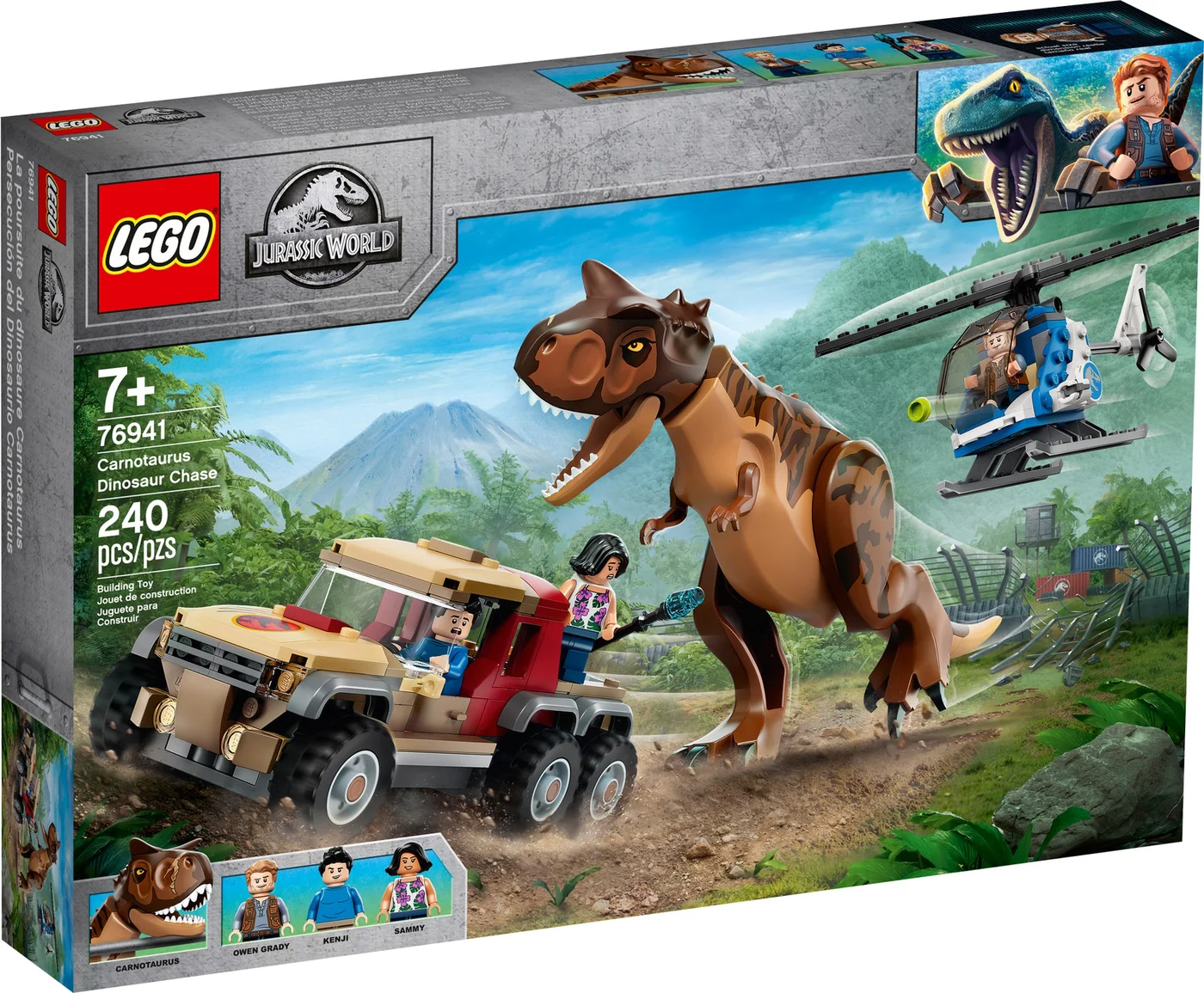 LEGO® Jurassic World 76941 L’inseguimento del dinosauro Carnotaurus - vue 11