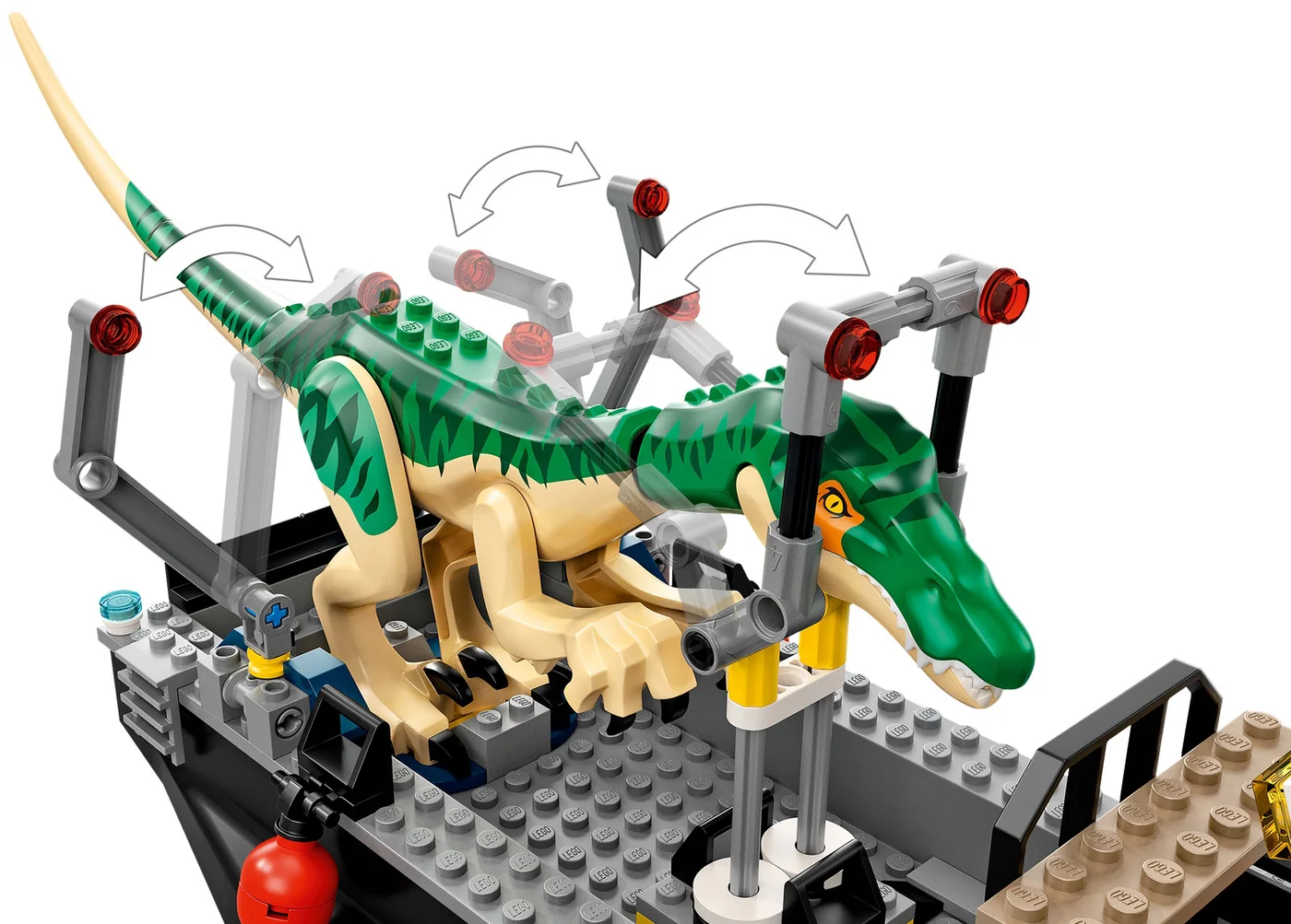 LEGO® Jurassic World 76942 Fuga sulla barca del dinosauro Baryonyx - vue 4