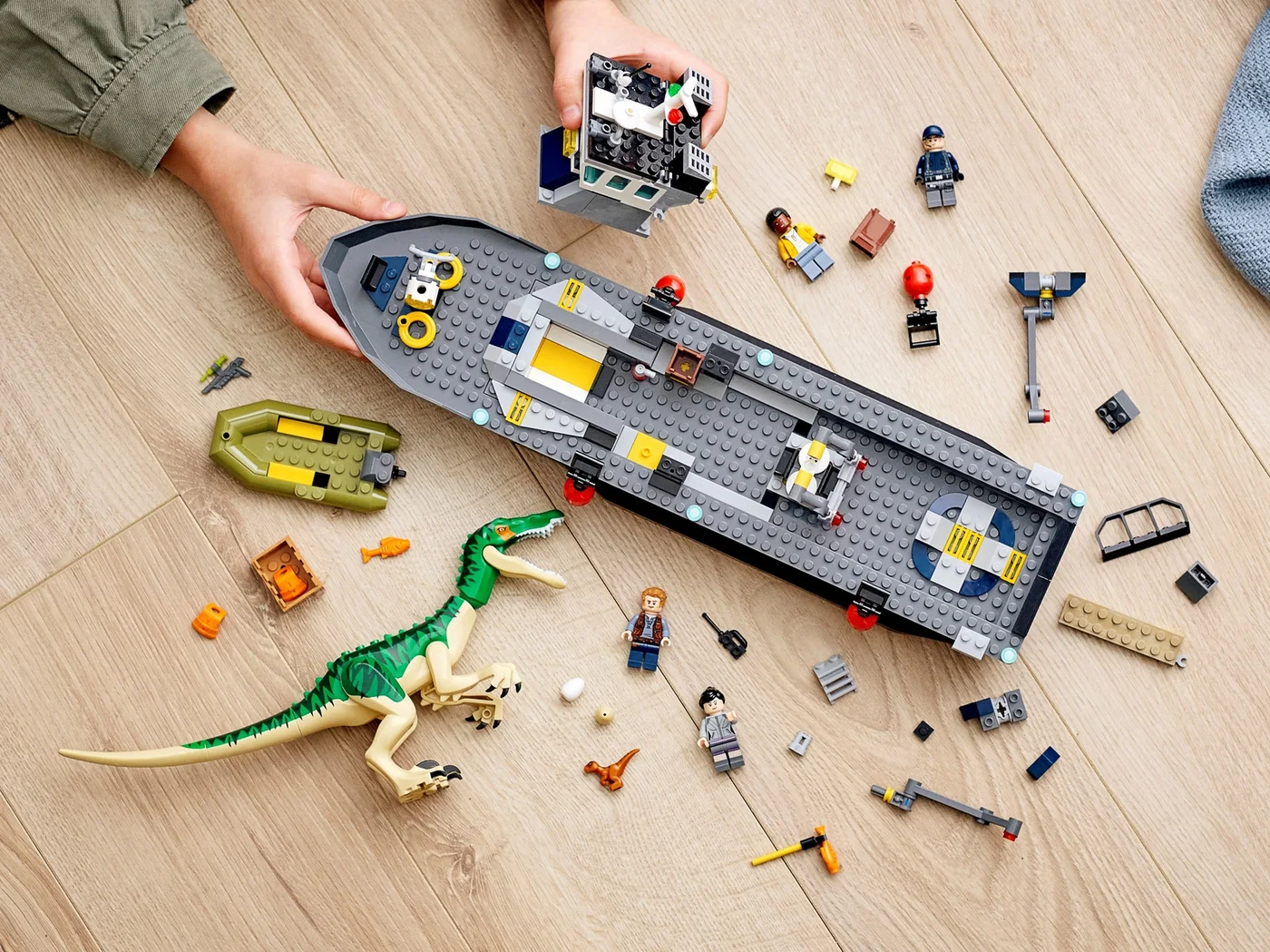 LEGO® Jurassic World 76942 Fuga sulla barca del dinosauro Baryonyx - vue 5