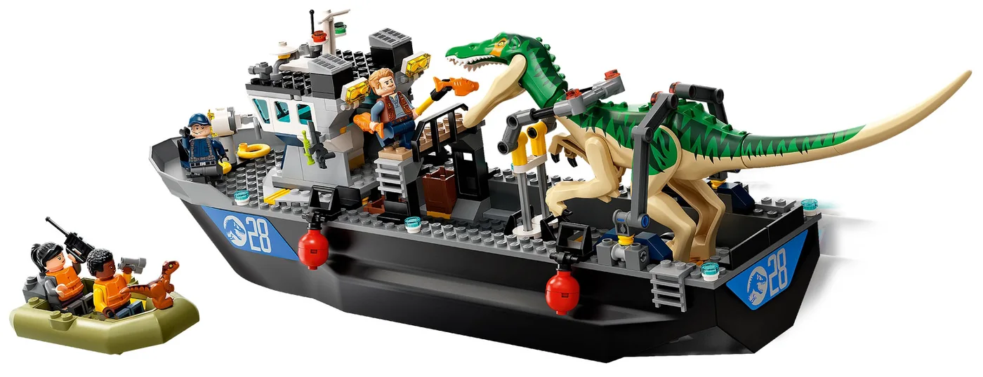 LEGO® Jurassic World 76942 Fuga sulla barca del dinosauro Baryonyx - vue 6