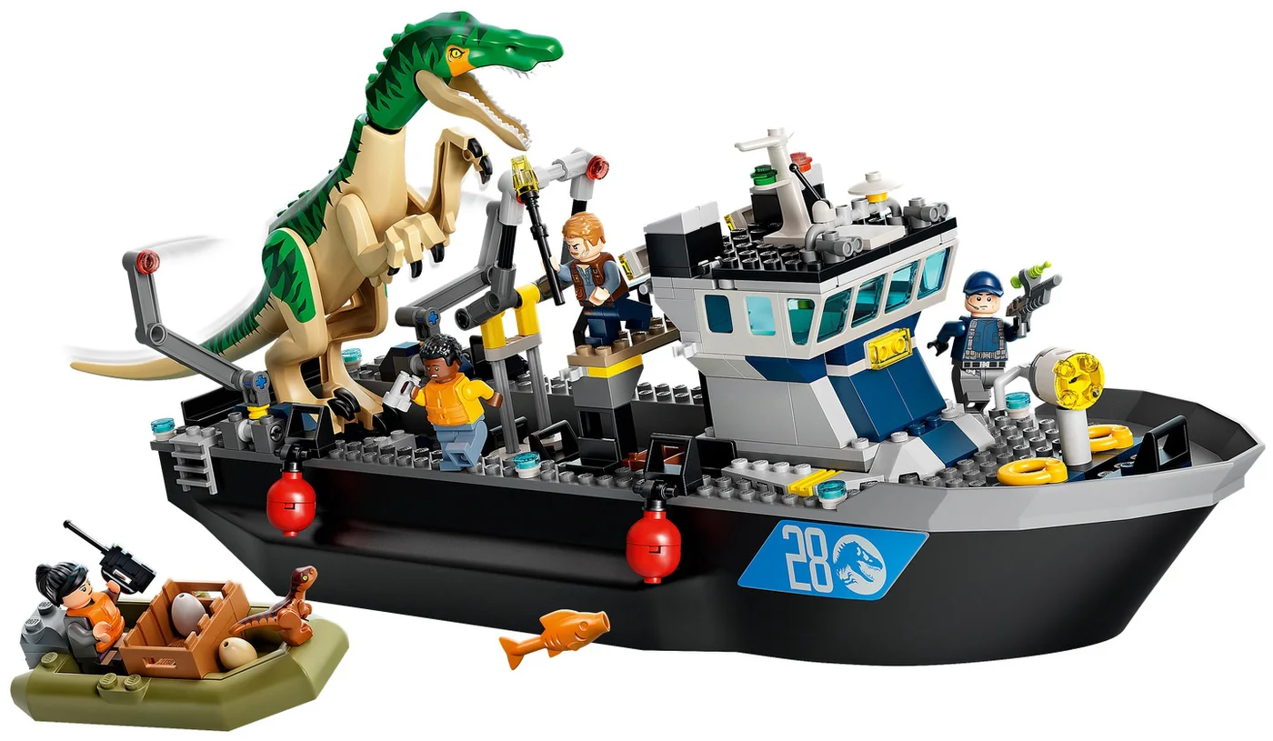 LEGO® Jurassic World 76942 Fuga sulla barca del dinosauro Baryonyx - vue 9