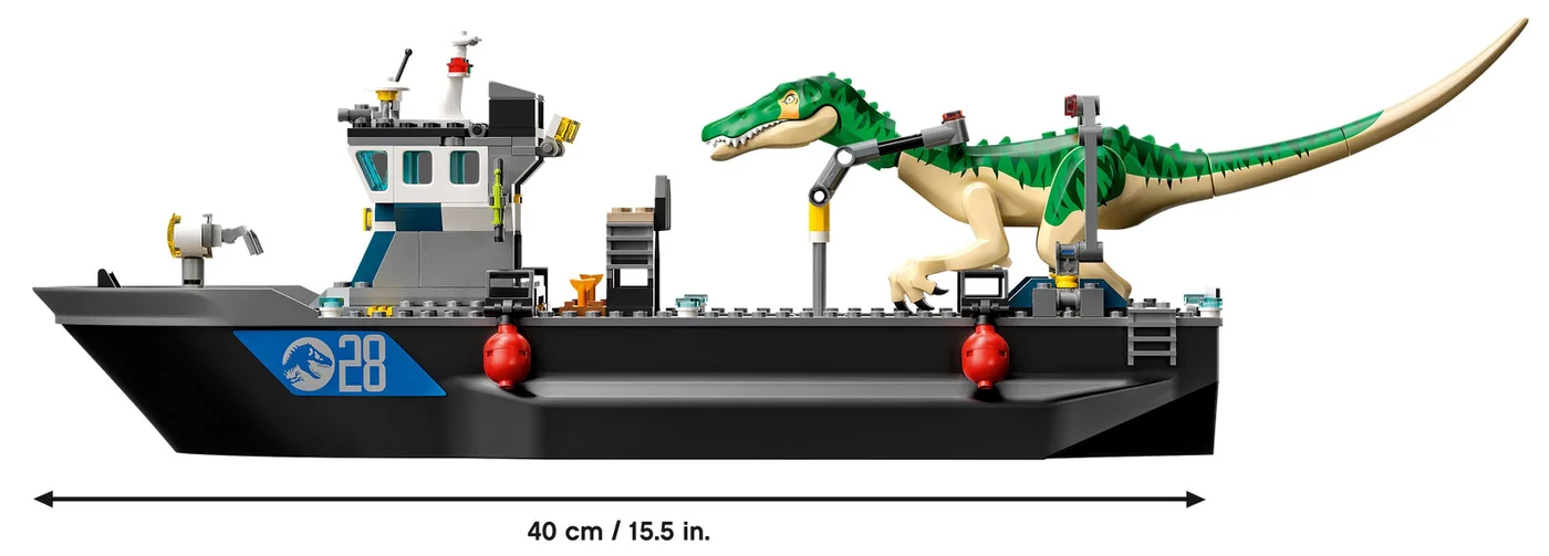 LEGO® Jurassic World 76942 Fuga sulla barca del dinosauro Baryonyx - vue 10