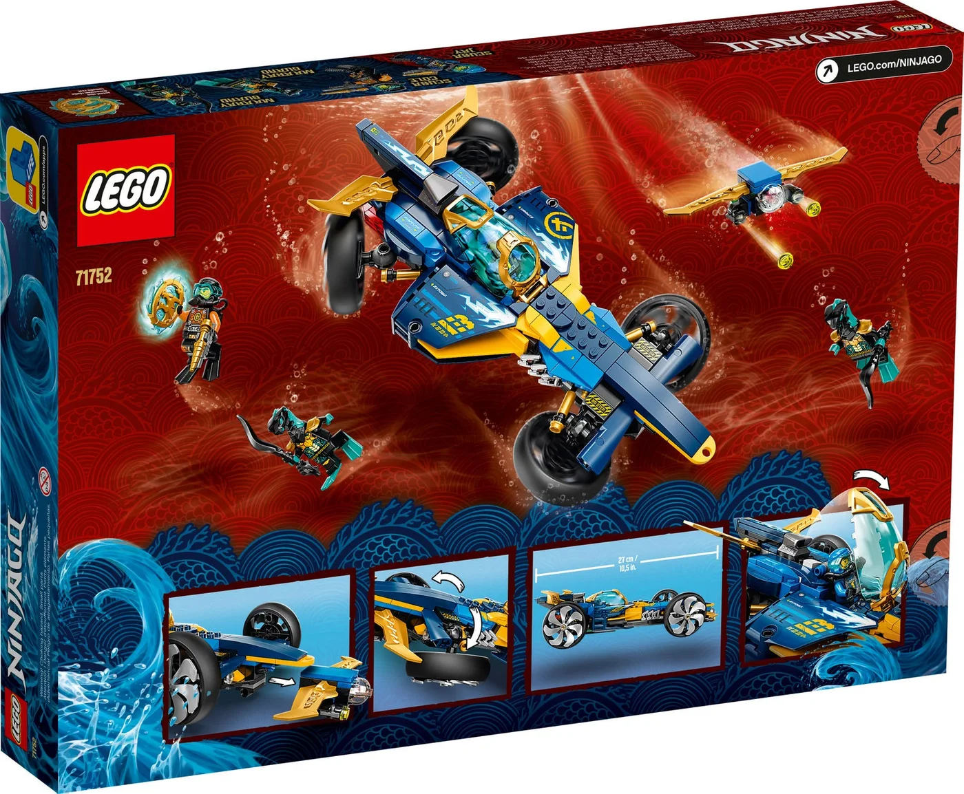 LEGO® NINJAGO 71752 Bolide subacqueo dei Ninja - vue 3