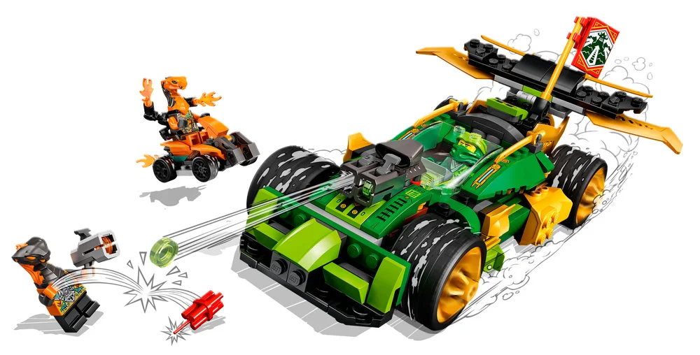 LEGO® Ninjago 71763 Auto da corsa di Lloyd – EVOLUTION - vue 3