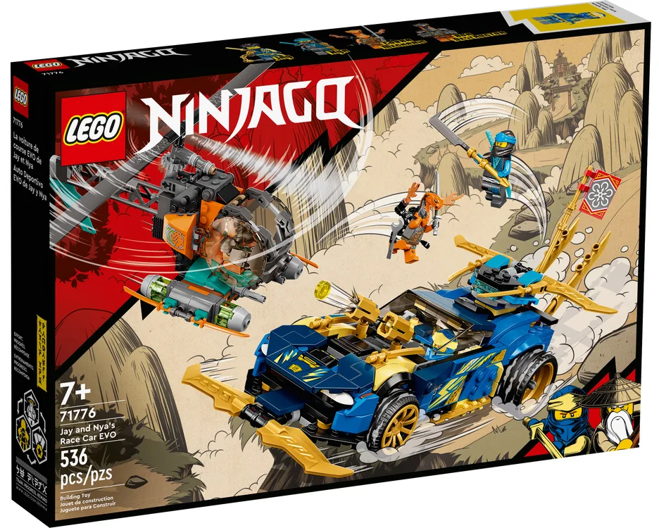 LEGO® Ninjago 71776 Auto da corsa di Jay e Nya – EVOLUTION - vue 2
