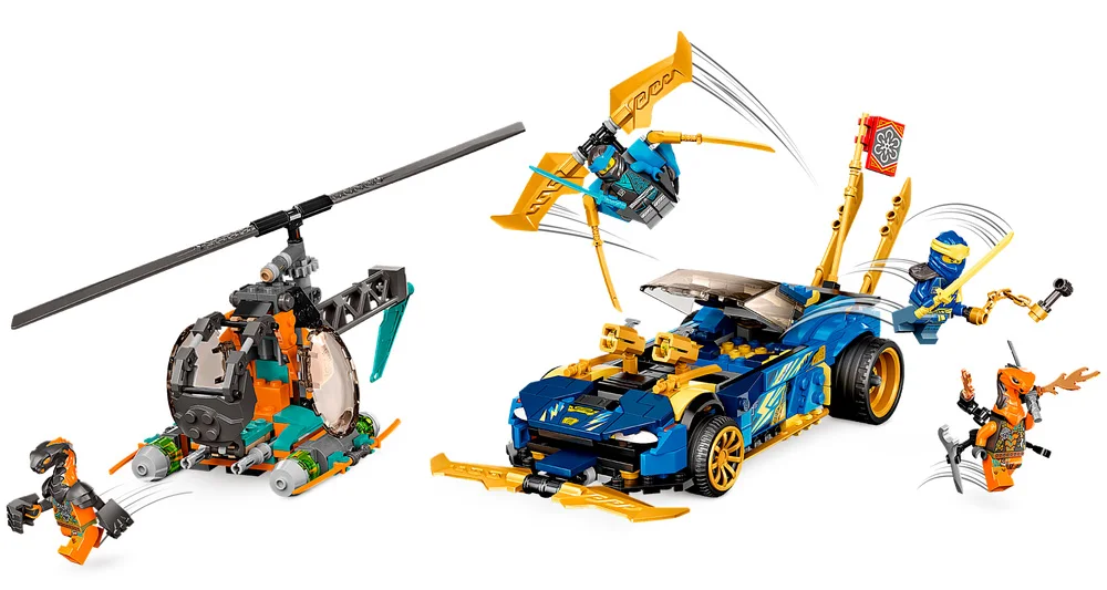 LEGO® Ninjago 71776 Auto da corsa di Jay e Nya – EVOLUTION - vue 3