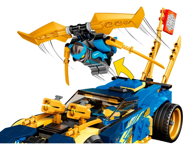 LEGO® Ninjago 71776 Auto da corsa di Jay e Nya – EVOLUTION - vue 4