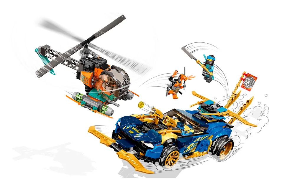 LEGO® Ninjago 71776 Auto da corsa di Jay e Nya – EVOLUTION - vue 7