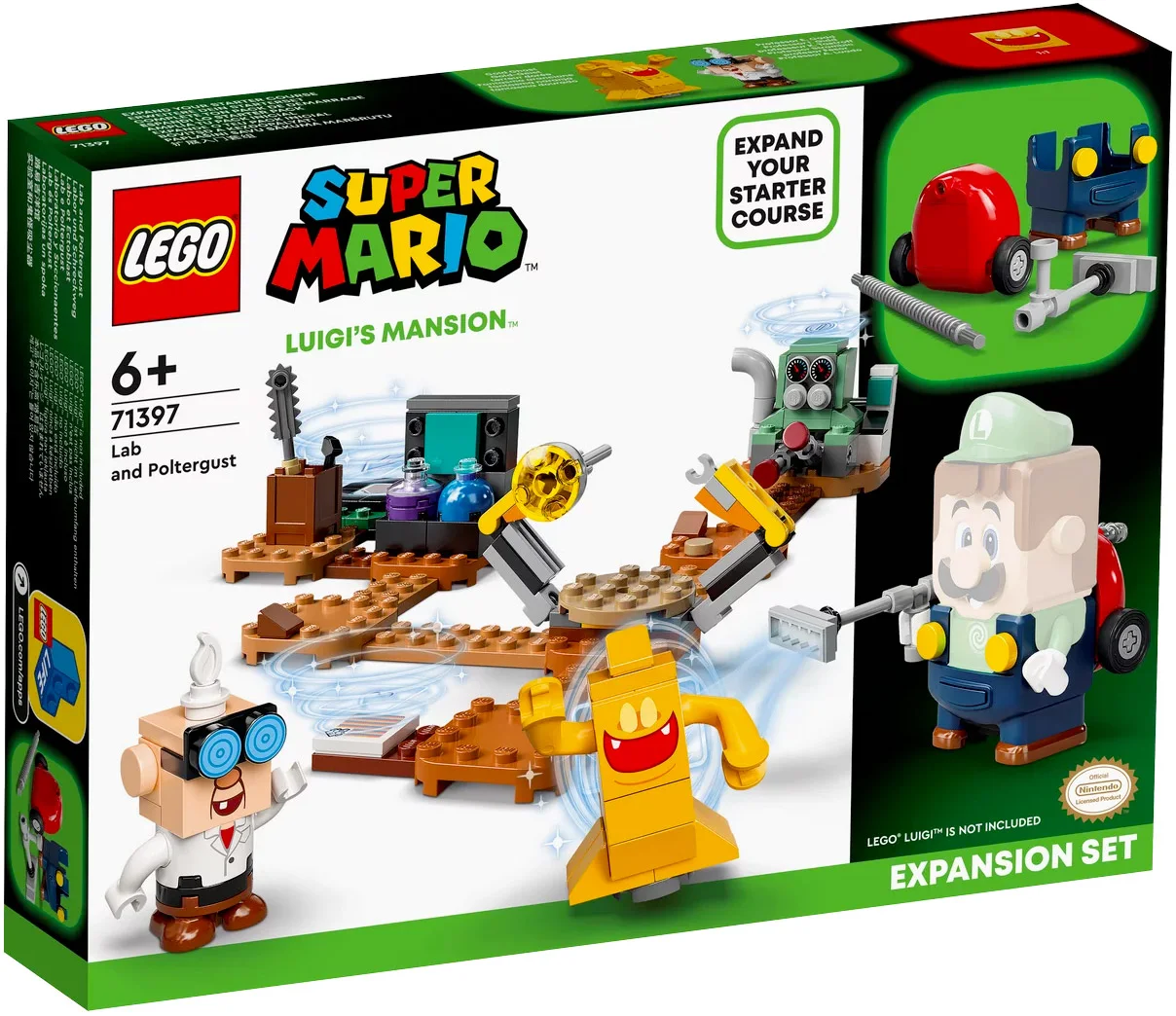 LEGO® Super Mario 71397 Laboratorio e Poltergust di Luigi’s Mansion – Pacchetto di espansione - vue 2