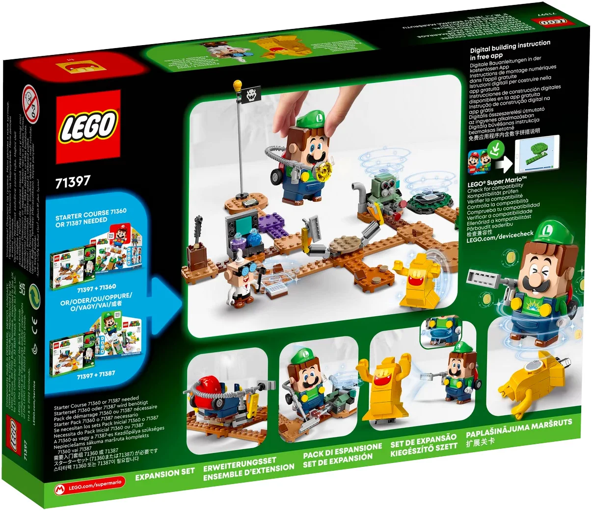 LEGO® Super Mario 71397 Laboratorio e Poltergust di Luigi’s Mansion – Pacchetto di espansione - vue 3