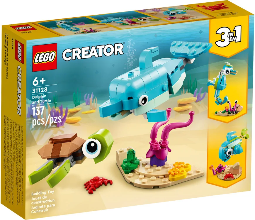 LEGO® Creator 31128 Delfino e tartaruga - vue 2