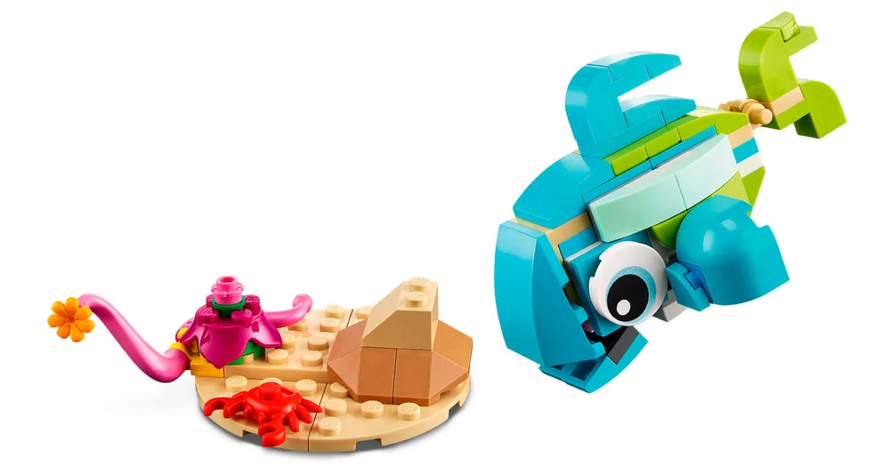 LEGO® Creator 31128 Delfino e tartaruga - vue 4
