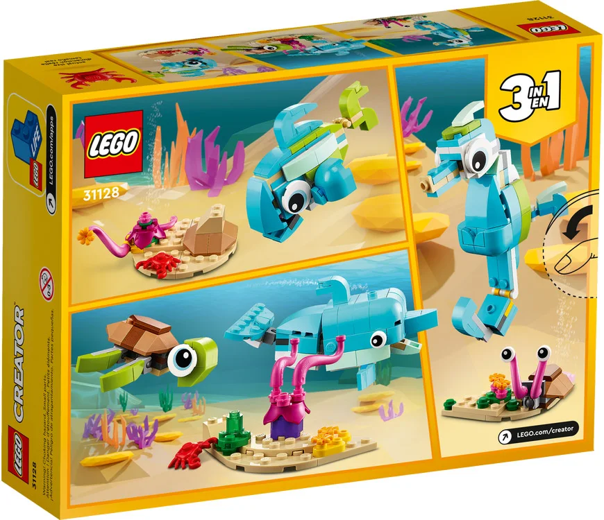 LEGO® Creator 31128 Delfino e tartaruga - vue 6