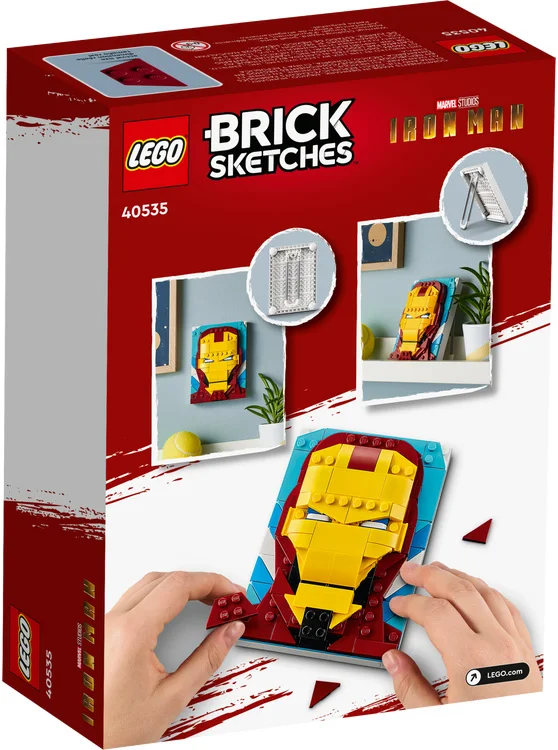 LEGO® Brick Sketches 40535 Iron Man - vue 5