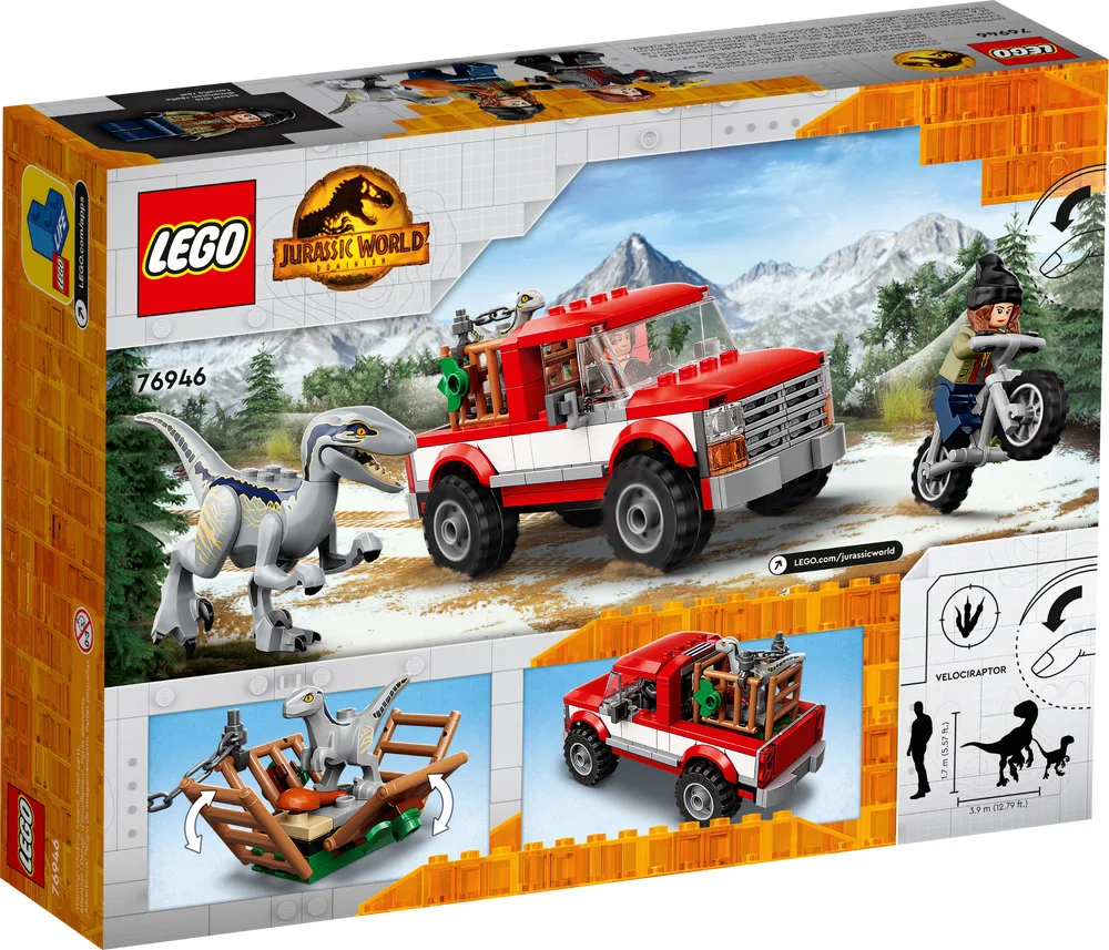 LEGO® Jurassic World 76946 La cattura dei Velociraptor Blue e Beta - vue 8