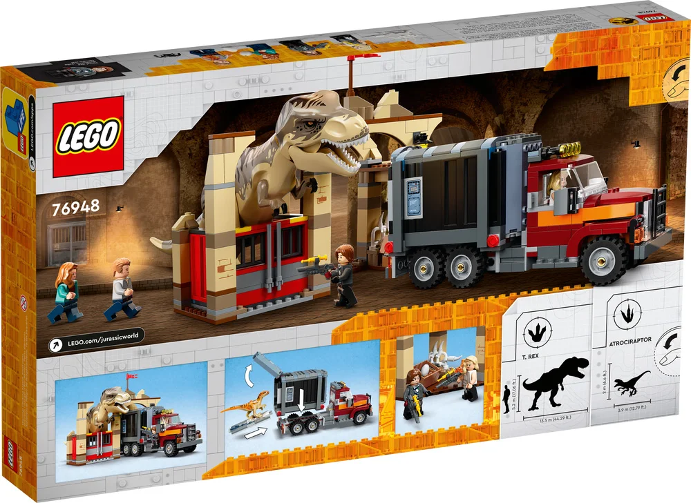 LEGO® Jurassic World 76948 La fuga del T. rex e dell’Atrociraptor - vue 8