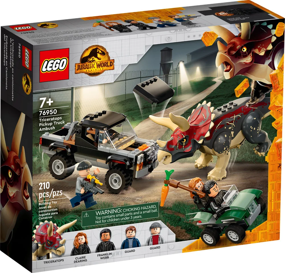 LEGO® Jurassic World 76950 Triceratopo: agguato al pickup - vue 2