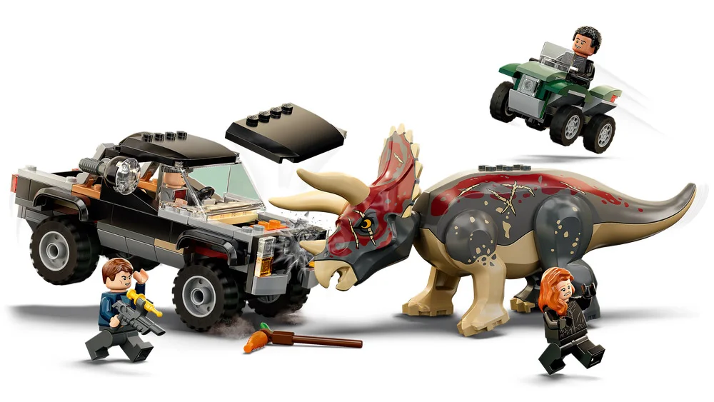 LEGO® Jurassic World 76950 Triceratopo: agguato al pickup - vue 3