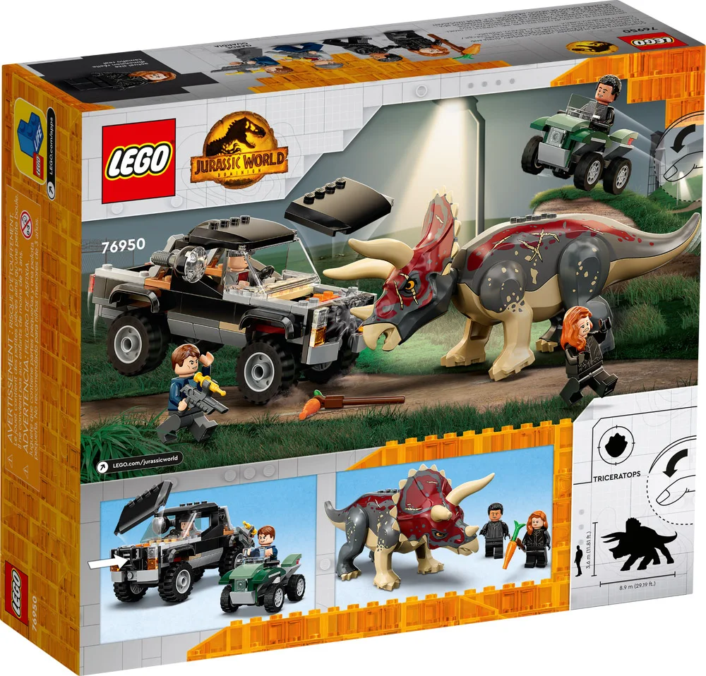 LEGO® Jurassic World 76950 Triceratopo: agguato al pickup - vue 8
