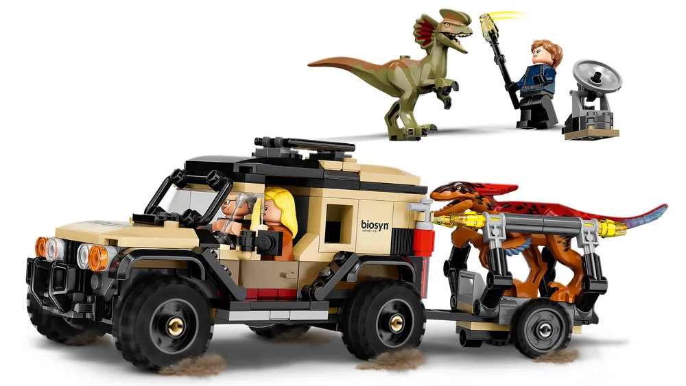 LEGO® Jurassic World 76951 Trasporto del Piroraptor e del Dilofosauro - vue 3