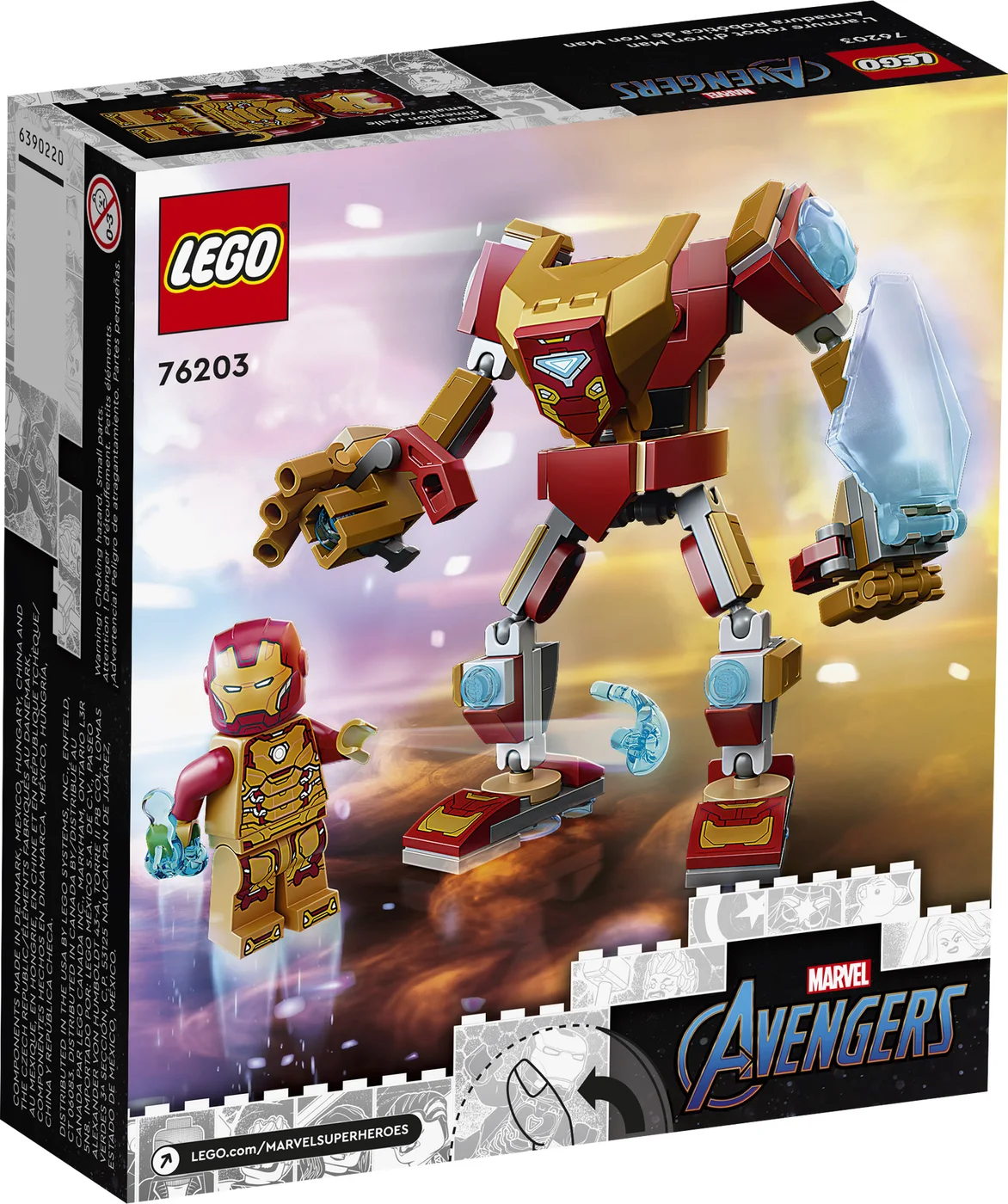 LEGO® Marvel 76203 Armatura Mech Iron Man - vue 7