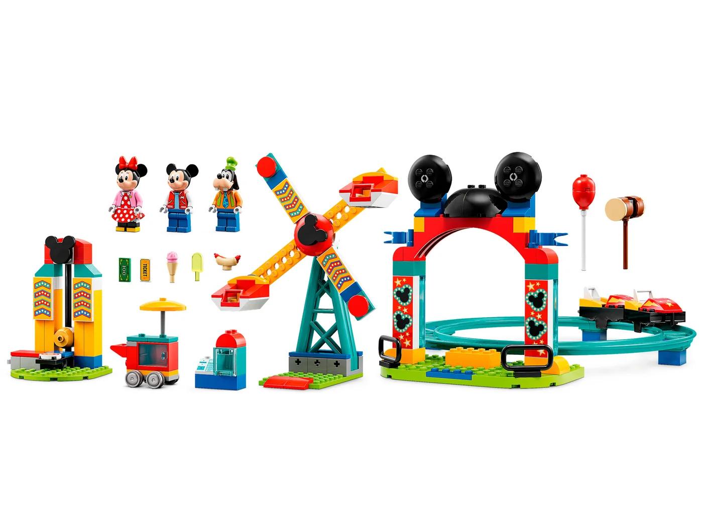LEGO® Disney 10778 Il luna park di Topolino, Minnie e Pippo - vue 3