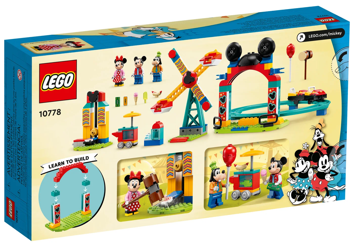 LEGO® Disney 10778 Il luna park di Topolino, Minnie e Pippo - vue 7