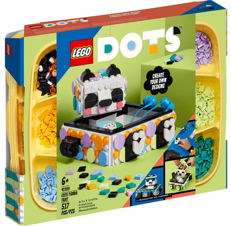 LEGO® DOTS 41959 Il Simpatico Panda portaoggetti - vue 2