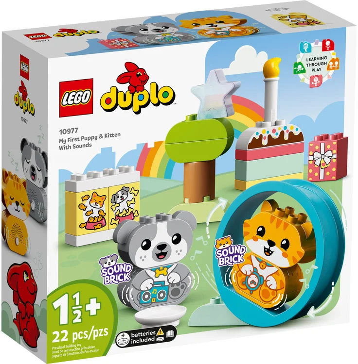 LEGO® Duplo 10977 Il mio primo cagnolino e gattino con suoni - vue 2