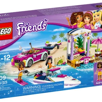 LEGO® Friends 41316 Il Trasportatore di Motoscafi di Andrea