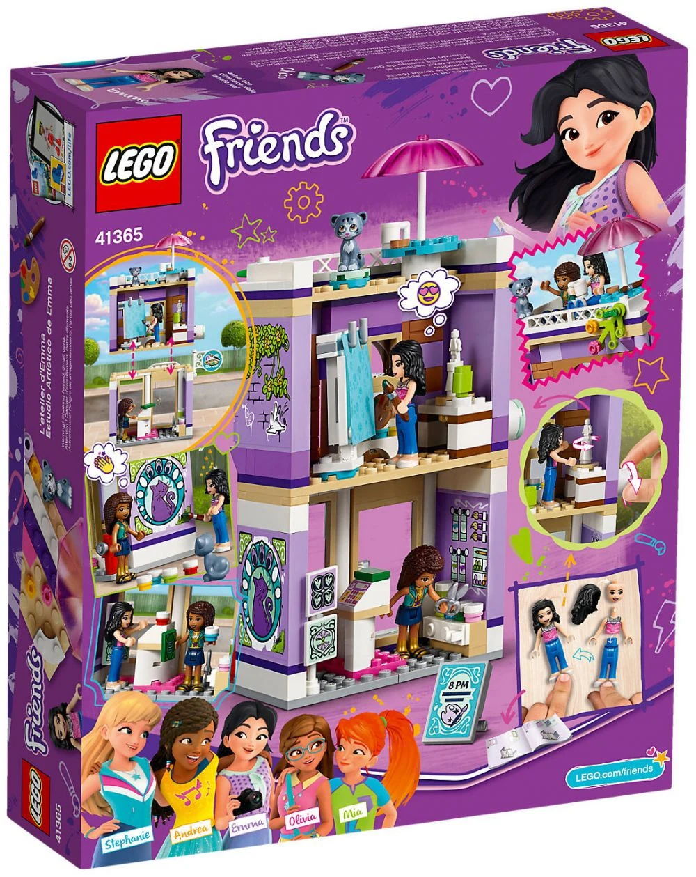 LEGO® Friends 41365 Lo Studio Artistico di Emma - vue 2