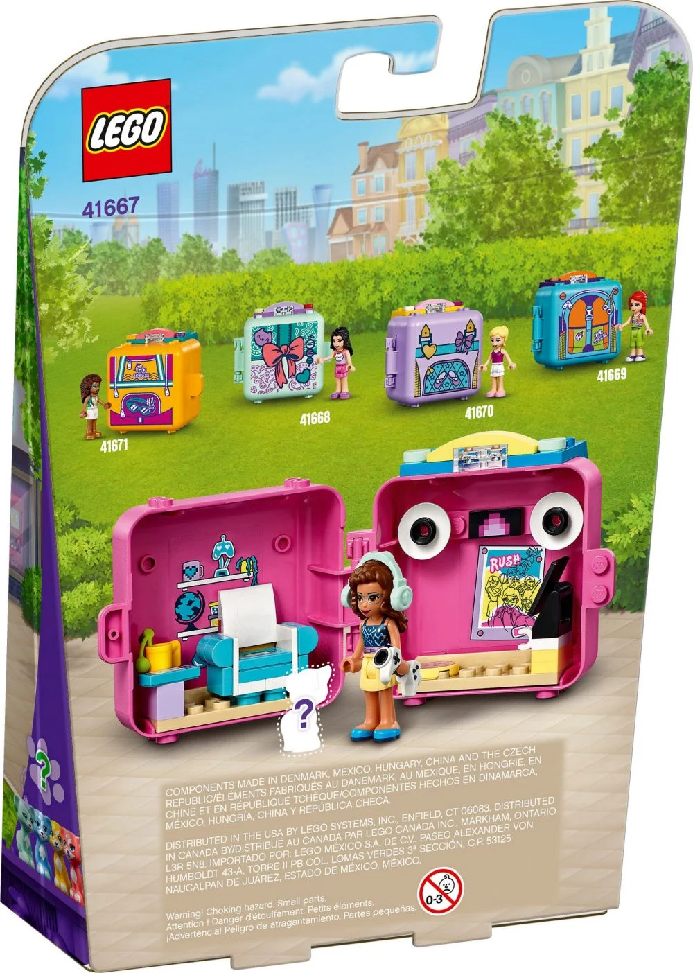 LEGO Friends 41667 Il cubo dei videogiochi di Olivia: piccolo set gaming da portare ovunque - vue 3