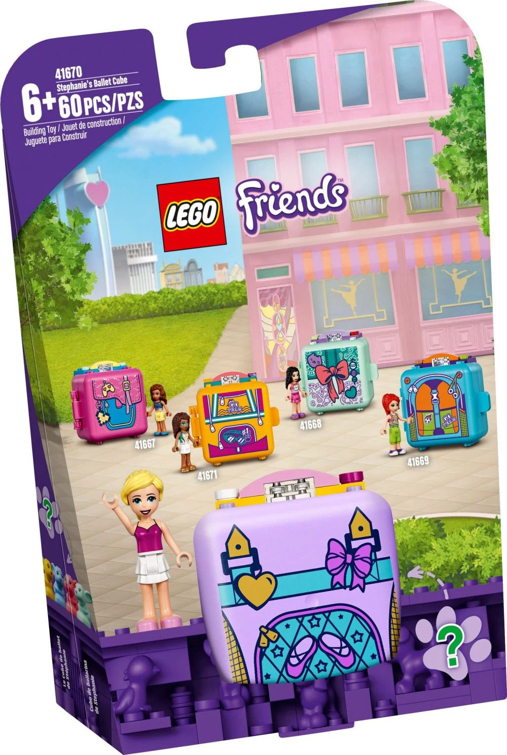 LEGO Friends 41670 Il cubo del balletto di Stephanie: eleganza e gioco compatto - vue 2