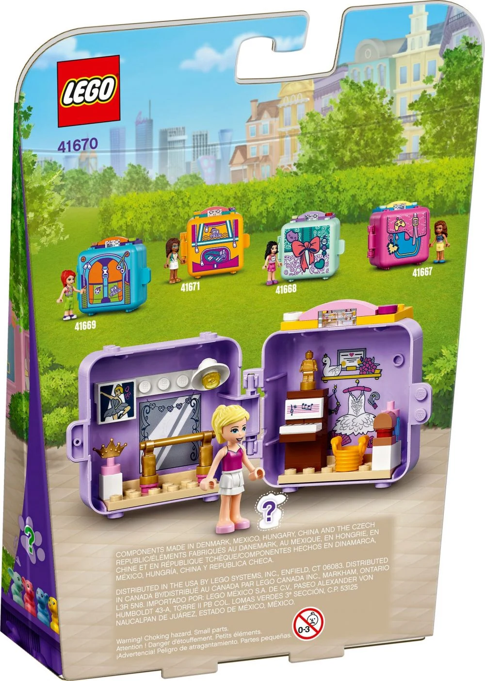 LEGO Friends 41670 Il cubo del balletto di Stephanie: eleganza e gioco compatto - vue 3