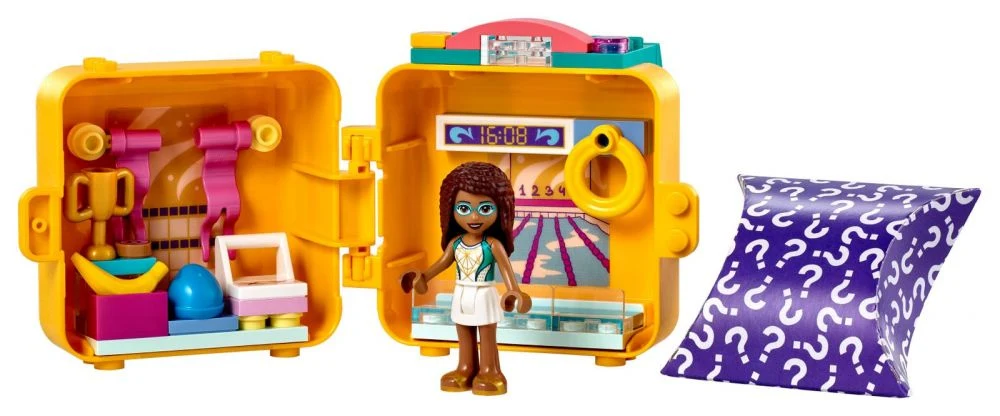 LEGO Friends 41671 Il cubo della piscina di Andrea: atmosfera estiva in mini formato - vue 4