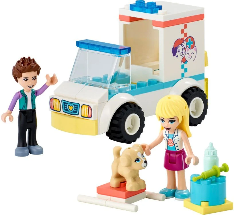 LEGO® Friends 41694 Ambulanza della clinica veterinaria - vue 3