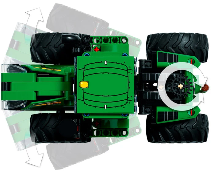 LEGO® Technic 42136 John Deere 9620R 4WD Tractor - vue 5